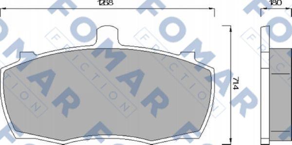 FOMAR Friction FO 499081 - Brake Pad Set, disc brake autospares.lv
