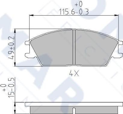 FOMAR Friction FO 499181 - Brake Pad Set, disc brake autospares.lv