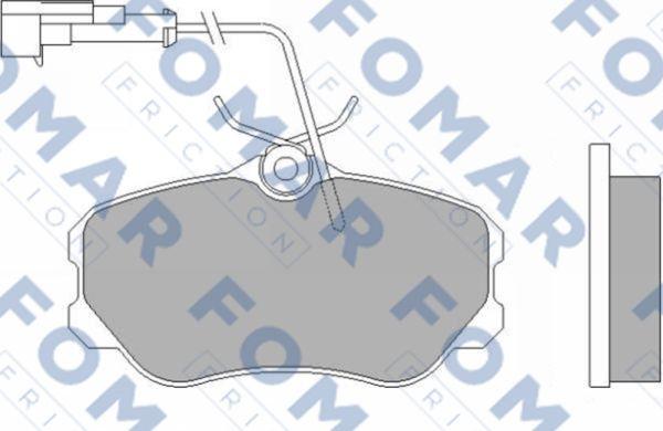 FOMAR Friction FO 455881 - Brake Pad Set, disc brake autospares.lv