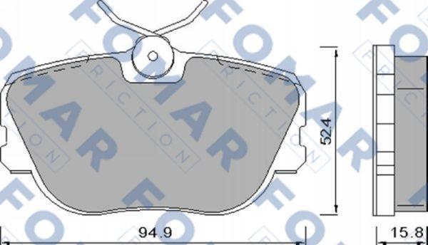 FOMAR Friction FO 450181 - Brake Pad Set, disc brake autospares.lv