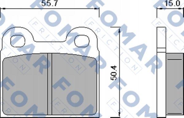 FOMAR Friction FO 450281 - Brake Pad Set, disc brake autospares.lv