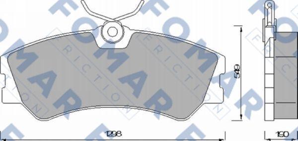 FOMAR Friction FO 463781 - Brake Pad Set, disc brake autospares.lv