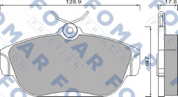 FOMAR Friction FO 481981 - Brake Pad Set, disc brake autospares.lv