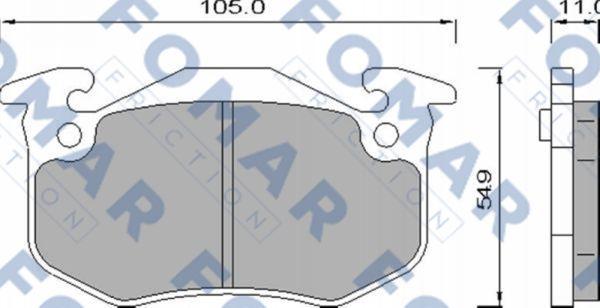 FOMAR Friction FO 435881 - Brake Pad Set, disc brake autospares.lv