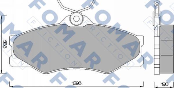 FOMAR Friction FO 427781 - Brake Pad Set, disc brake autospares.lv