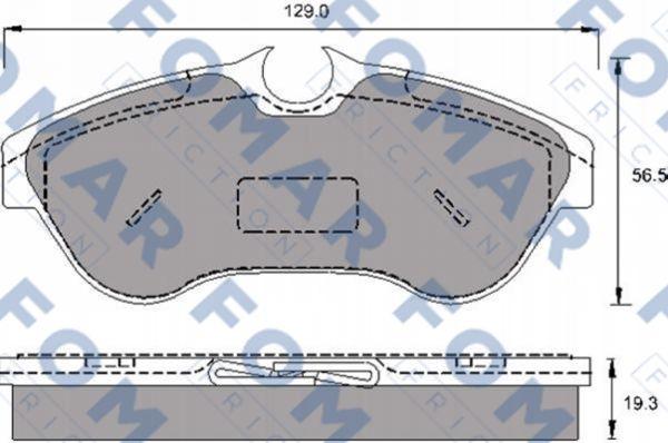 FOMAR Friction FO 693681 - Brake Pad Set, disc brake autospares.lv