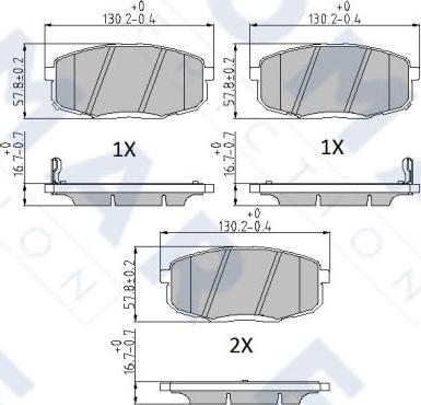 FOMAR Friction FO 861081 - Brake Pad Set, disc brake autospares.lv