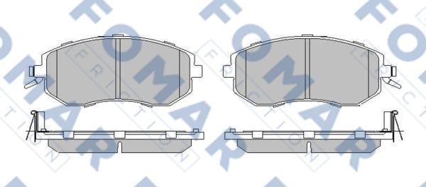 FOMAR Friction FO 217183 - Brake Pad Set, disc brake autospares.lv