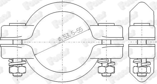 Fonos 82487 - Pipe Connector, exhaust system autospares.lv