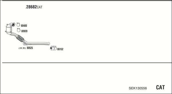 Fonos SEK130556 - Exhaust System autospares.lv