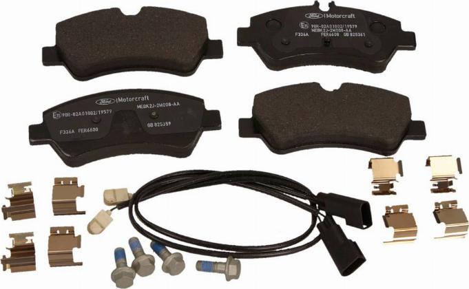 FORD 1916327 - Brake Pad Set, disc brake autospares.lv