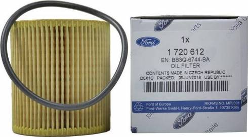 FORD 1 720 612 - Oil Filter autospares.lv