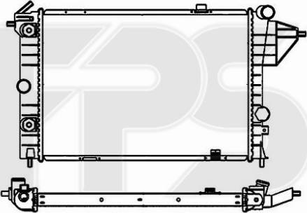 FPS 52 A285 - Radiator, engine cooling autospares.lv