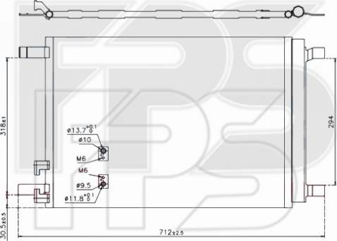 FPS 64 K49 - Condenser, air conditioning autospares.lv