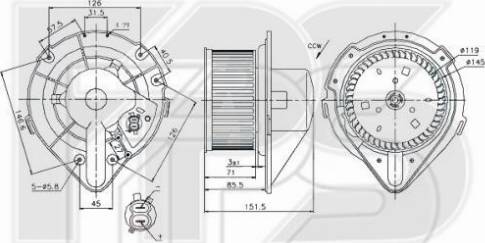 FPS 12 W0193 - Interior Blower autospares.lv