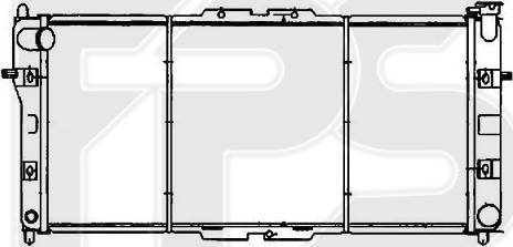 FPS FP 44 A633 - Radiator, engine cooling autospares.lv