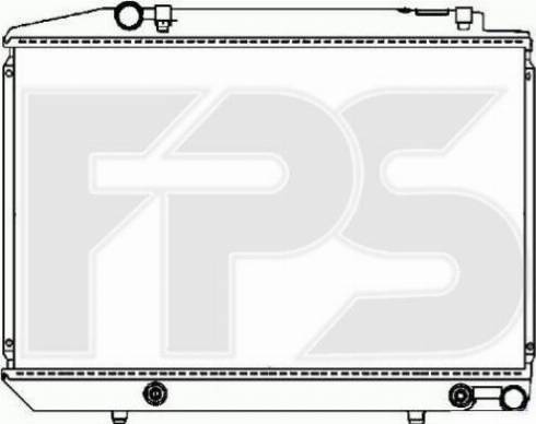 FPS FP 46 A993-X - Radiator, engine cooling autospares.lv