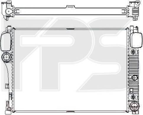 FPS FP 46 A958 - Radiator, engine cooling autospares.lv