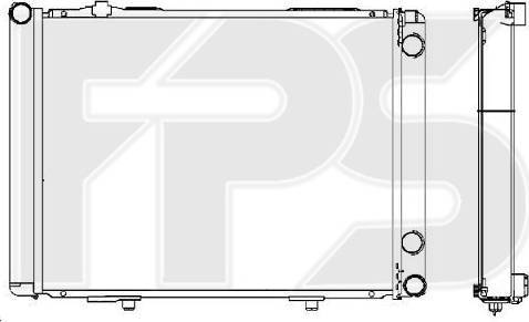 FPS FP 46 A987-X - Radiator, engine cooling autospares.lv