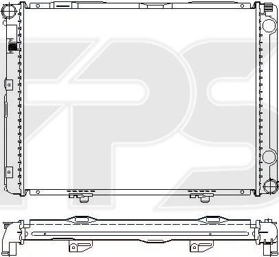 FPS FP 46 A1047-X - Radiator, engine cooling autospares.lv