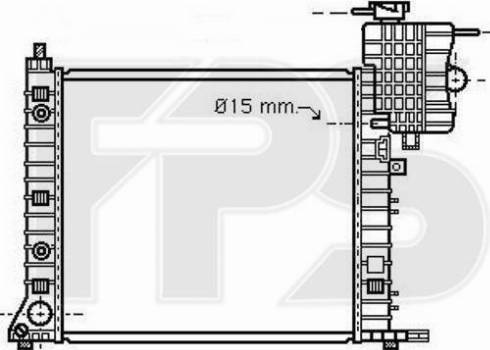 FPS FP 46 A1010 - Radiator, engine cooling autospares.lv