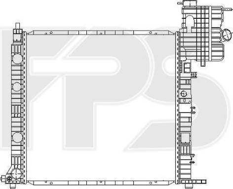 FPS FP 46 A1027 - Radiator, engine cooling autospares.lv