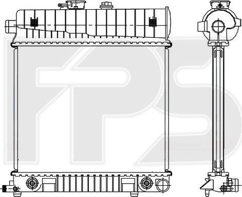 FPS FP 46 A246 - Radiator, engine cooling autospares.lv