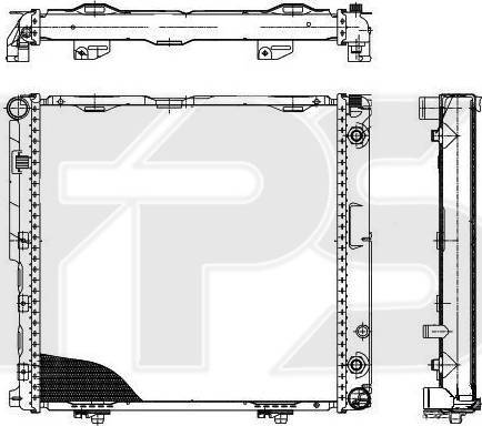 FPS FP 46 A202 - Radiator, engine cooling autospares.lv