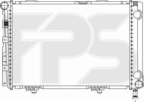 FPS FP 46 A207 - Radiator, engine cooling autospares.lv