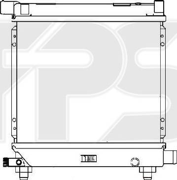 FPS FP 46 A216 - Radiator, engine cooling autospares.lv