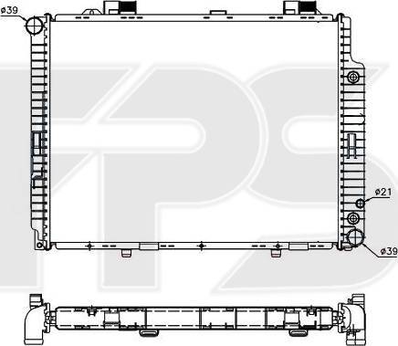 FPS FP 46 A236 - Radiator, engine cooling autospares.lv