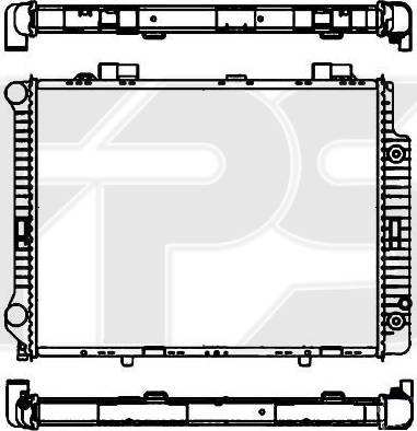 FPS FP 46 A230 - Radiator, engine cooling autospares.lv