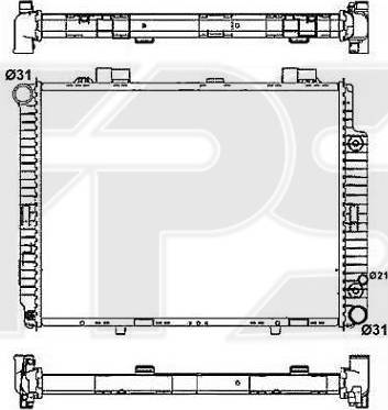 FPS FP 46 A237 - Radiator, engine cooling autospares.lv