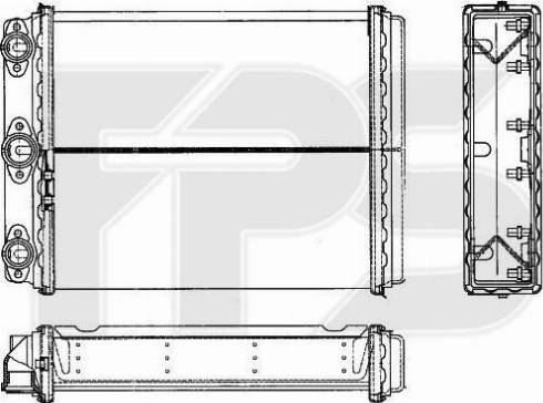 FPS FP 46 N120 - Heat Exchanger, interior heating autospares.lv