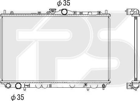 FPS FP 48 A568 - Radiator, engine cooling autospares.lv