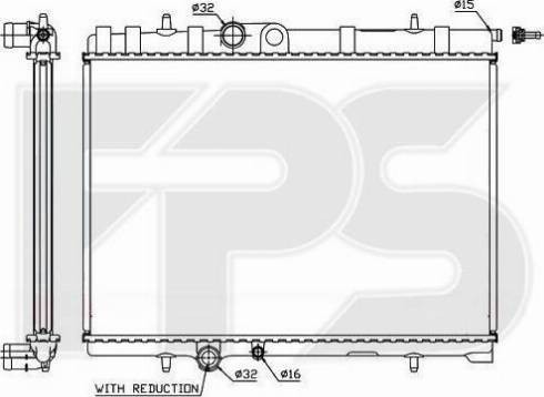 FPS FP 54 A1118-X - Radiator, engine cooling autospares.lv