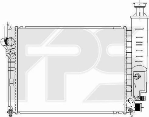 FPS FP 54 A335 - Radiator, engine cooling autospares.lv