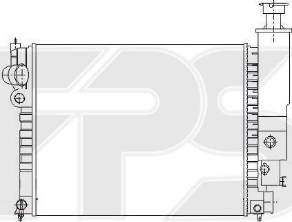 FPS FP 54 A338 - Radiator, engine cooling autospares.lv