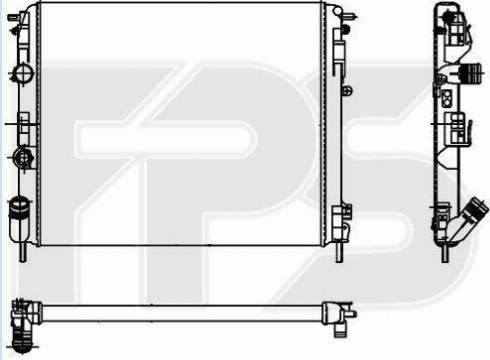 FPS FP 56 A933 - Radiator, engine cooling autospares.lv