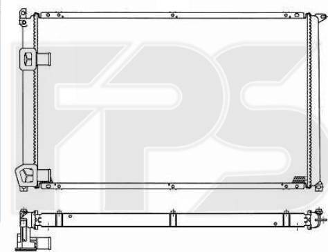 FPS FP 56 A1143 - Radiator, engine cooling autospares.lv