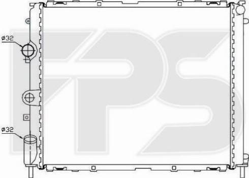 FPS FP 56 A394 - Radiator, engine cooling autospares.lv