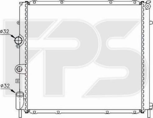 FPS FP 56 A395-X - Radiator, engine cooling autospares.lv