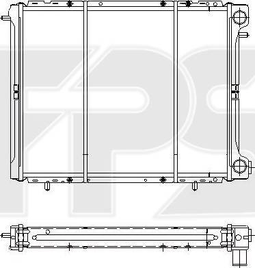 FPS FP 56 A371 - Radiator, engine cooling autospares.lv