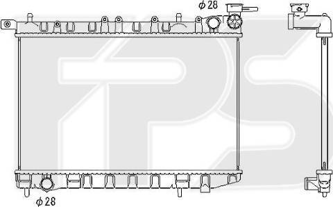 FPS FP 50 A600 - Radiator, engine cooling autospares.lv