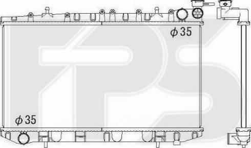 FPS FP 50 A1067-X - Radiator, engine cooling autospares.lv