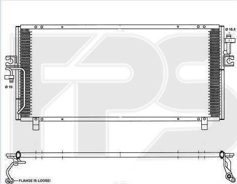 FPS FP 50 K265 - Condenser, air conditioning autospares.lv