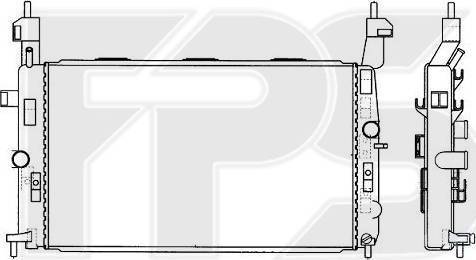 FPS FP 52 A311 - Radiator, engine cooling autospares.lv