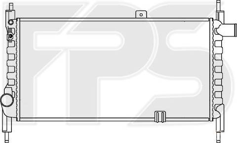 FPS FP 52 A250 - Radiator, engine cooling autospares.lv