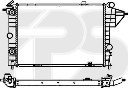 FPS FP 52 A285 - Radiator, engine cooling autospares.lv