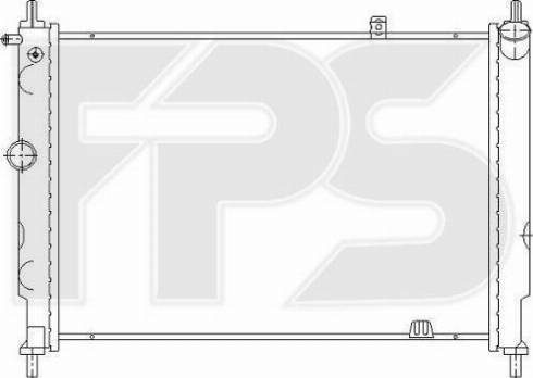 FPS FP 52 A275-P - Radiator, engine cooling autospares.lv